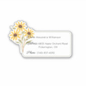 ワイルドフラワーの荷物ID シール (正面)