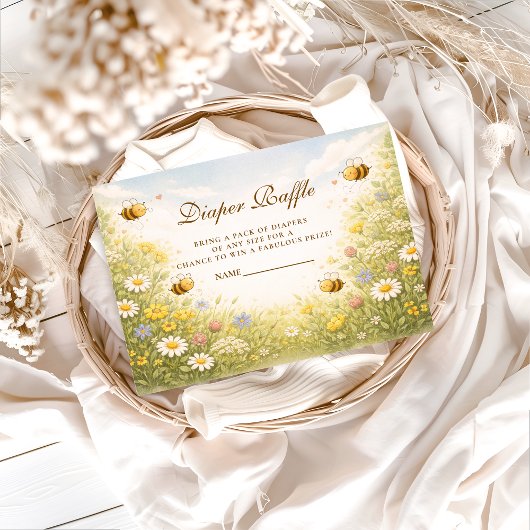 ワイルドフラワーの蜂蜜の草原のオムツくじ エンクロージャーカード