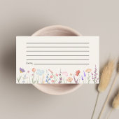 ワイルドフラワーの言葉アドバイスクリーム赤ちゃんシャワー エンクロージャーカード