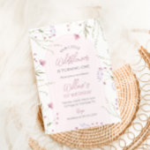 ワイルドフラワーの誕生日招待状 招待状