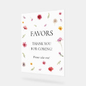 ワイルドフラワーの贈り物 アクリルサイン (傾斜)