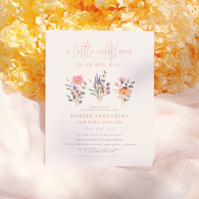 ワイルドフラワーの赤ちゃんシャワーの予算を割る (クリエイターアップロード済み)