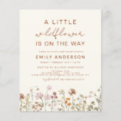 ワイルドフラワーの赤ちゃんシャワーをベージュ (正面)