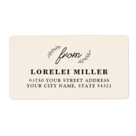 ワイルドフラワーの返品ラベル ラベル