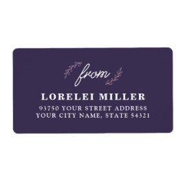 ワイルドフラワーの返品ラベル ラベル