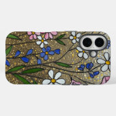 ワイルドフラワーはっきりしたステンドグラス効果 Case-Mate iPhoneケース (裏面 (横))