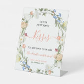 ワイルドフラワーはキスの数を推測する 台座サイン (正面)