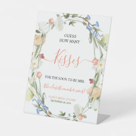 ワイルドフラワーはキスの数を推測する 台座サイン