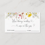 ワイルドフラワーはキャンディエンクロージャカードの数を推測 エンクロージャーカード (正面)