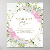 ワイルドフラワーはスパイスブライダルシャワーのゲームサインを推測 ポスター (正面)