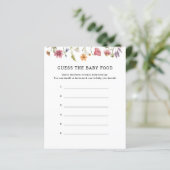 ワイルドフラワーはベビーのフードゲームカードを推測 (スタンド正面)