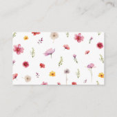 ワイルドフラワーはママの腹のゲームがどれくらい大きいかを推測 エンクロージャーカード (裏面)