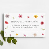 ワイルドフラワーはママの腹のゲームがどれくらい大きいかを推測 エンクロージャーカード