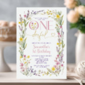 ワイルドフラワーは彼女が一歳の誕生日ではない 招待状