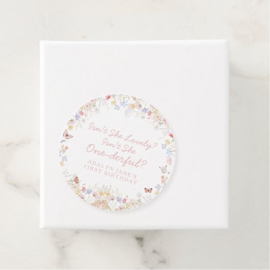 ワイルドフラワーは彼女の一心のメッセージカード フェイバータグ (インサイチュ)