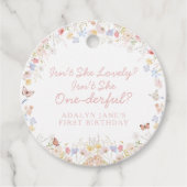 ワイルドフラワーは彼女の一心のメッセージカード フェイバータグ (正面)