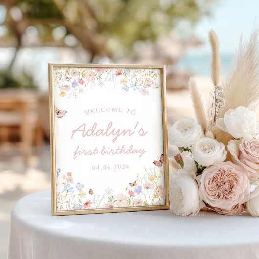 ワイルドフラワーは彼女の善意の誕生日のサインではない ポスター