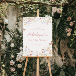 ワイルドフラワーは彼女の善意の誕生日のサインではない ポスター