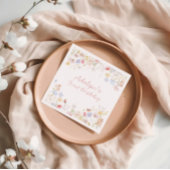 ワイルドフラワーは彼女のonederful誕生日ナプキン