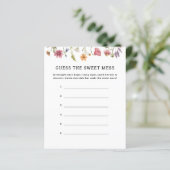 ワイルドフラワーは甘い混乱のゲームカードを推測 (スタンド正面)