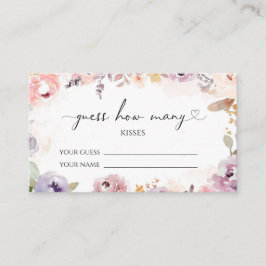 ワイルドフラワーは、どれだけのキスブライダルゲームを推測 エンクロージャーカード