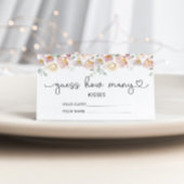 ワイルドフラワーは、どれだけのキスブライダルゲームを推測 エンクロージャーカード