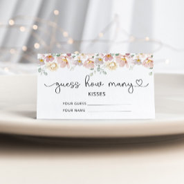 ワイルドフラワーは、どれだけのキスブライダルゲームを推測 エンクロージャーカード