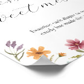 ワイルドフラワーは、甘い混乱の赤ちゃんシャワーのサインを推測 ポスター (角)