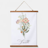 ワイルドフラワーぶら下がった信仰のタペストリー 吊り下げ型タペストリー (正面)