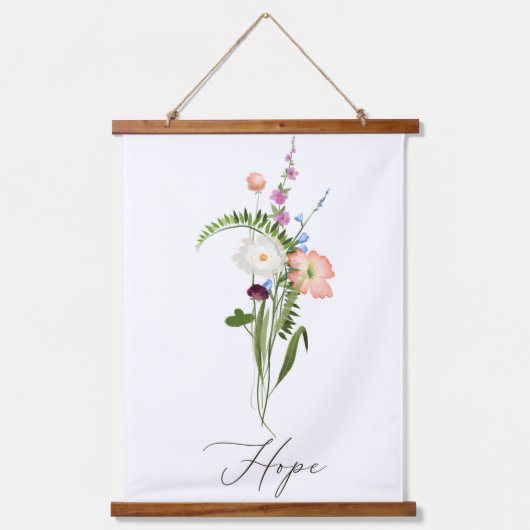 ワイルドフラワーぶら下がった信仰のタペストリー 吊り下げ型タペストリー (正面2)