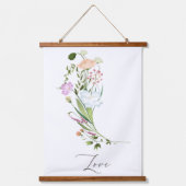 ワイルドフラワーぶら下がった信仰のタペストリー 吊り下げ型タペストリー (正面3)