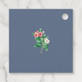 ワイルドフラワーほこりっぽいブルー結婚の花 フェイバータグ (裏面)