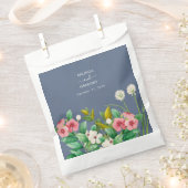 ワイルドフラワーほこりっぽいブルー結婚の花 フェイバーバッグ (クリップ留めされた状態)