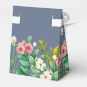 ワイルドフラワーほこりっぽいブルー結婚の花 フェイバーボックス (裏面サイド)