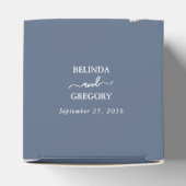 ワイルドフラワーほこりっぽいブルー結婚の花 フェイバーボックス (上部)