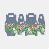 ワイルドフラワーほこりっぽいブルー結婚の花 フェイバーボックス (折り畳みなし)