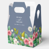 ワイルドフラワーほこりっぽいブルー結婚の花 フェイバーボックス (オープン)