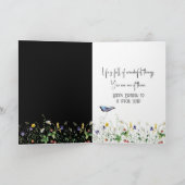 ワイルドフラワーを持つシスターの辞書定義 カード (内部)