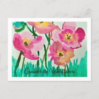 ワイルドフラワーを考える ポストカード