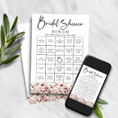 ワイルドフラワーを見つけるゲストブライダルシャワービンゴゲーム 招待状