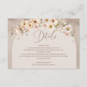 ワイルドフラワーアイボリーダブルアーチフレーム詳細カード エンクロージャーカード (正面)