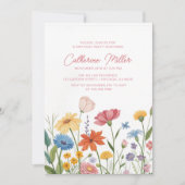 ワイルドフラワーアダルト60th誕生日パーティー 招待状 (正面)