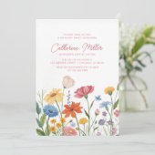 ワイルドフラワーアダルト60th誕生日パーティー 招待状 (スタンド正面)