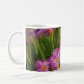 ワイルドフラワーアットデュスクウォーターカラーフローラアート コーヒーマグカップ (左)