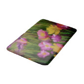 ワイルドフラワーアットデュスクウォーターカラーフローラアート バスマット (アングル)