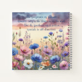 ワイルドフラワーアットデュスク&引用文 ノートブック (裏面)