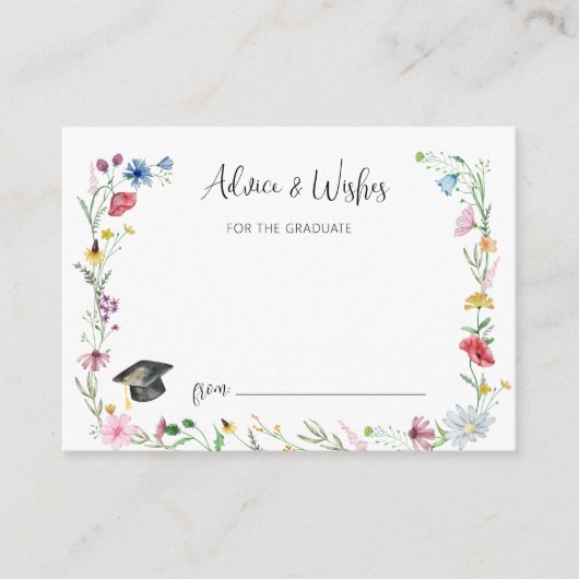 ワイルドフラワーアドバイス卒業 エンクロージャーカード (正面)