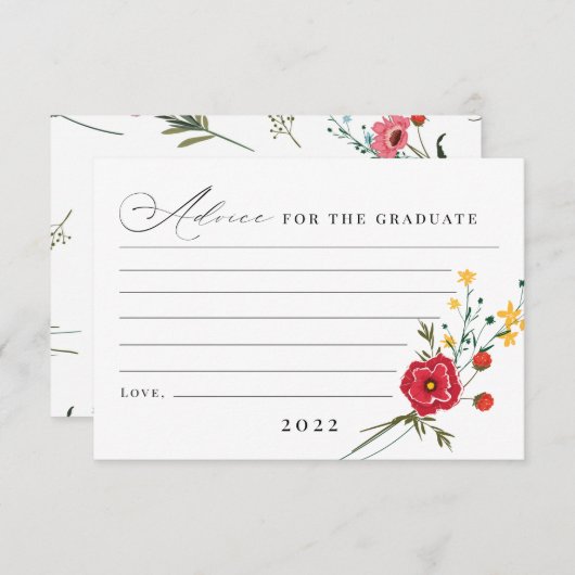 ワイルドフラワーアドバイス サンキューカード (正面/裏面)