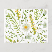 ワイルドフラワーアフロ女子デー引用文 ポストカード (裏面)