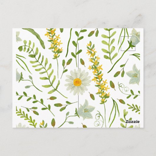 ワイルドフラワーアフロ女子デー引用文 ポストカード (裏面)